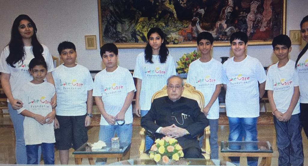 LCF Children with Hon'ble President of India on the occasion of Children's day 2015